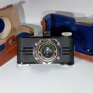 Argus A 35mm Film Art Deco Bakelite Camera Collapsible 50mm F-4.5 Lens "Working"